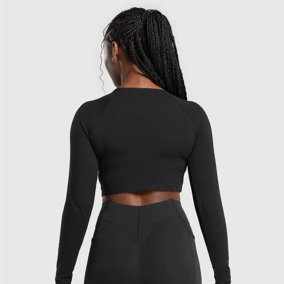 Gymshark LIFTING ESSENTIAL LONG SLEEVE CROP TOP - Picture 4 of 5
